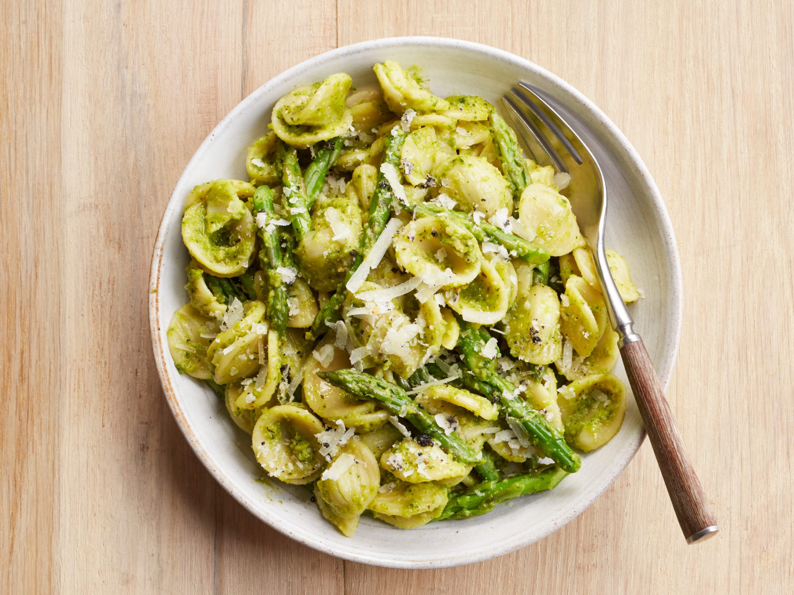 Orecchiette with Asparagus Pesto