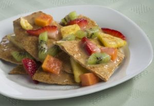 Nachos with Fresh Fruit